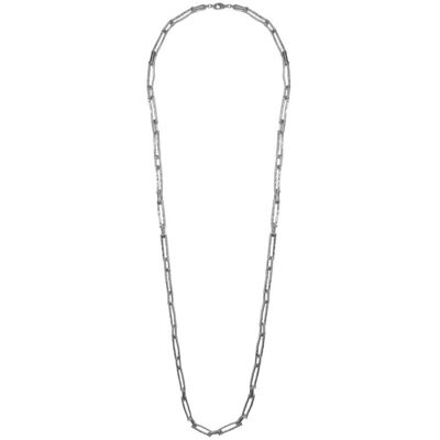 N12058.20 Collier argenté au 925 sterling avec des rectangles enchaînés