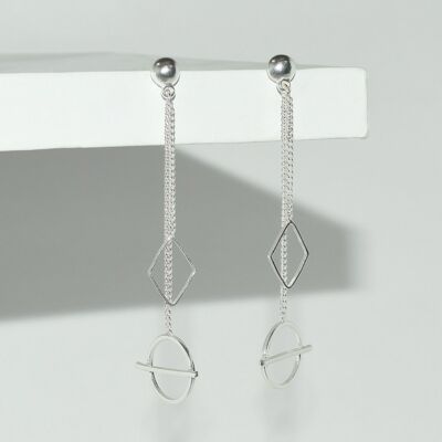 E66804.20 - Boucles d'oreilles argenté