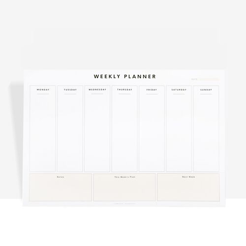 A3 Weekly Planner Pad