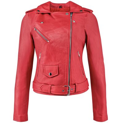 Urban 5884 Alice Perfecto Ladies Jacket Lamb Skin Red