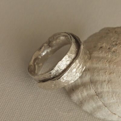 Siren wrap around ring - Silver