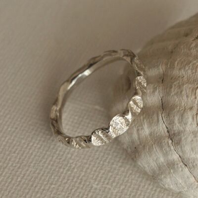 Slim shell ring - Silver