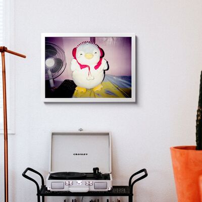 Toy Portrait - Aaliyah Euro M. Concepcion, 5 Jahre - Poster A3 im Rahmen (weiss)
