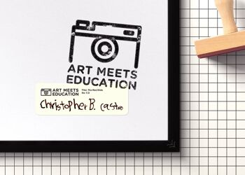 La diapositive rouge - Christopher Castro, 5 ans - Carte postale A6 4