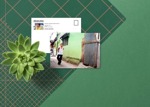 Green Wall - Christopher Castro, 5 Jahre - Postkarte A6