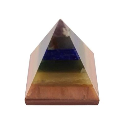 Pirámide unida de 7 chakras de Vie Naturals