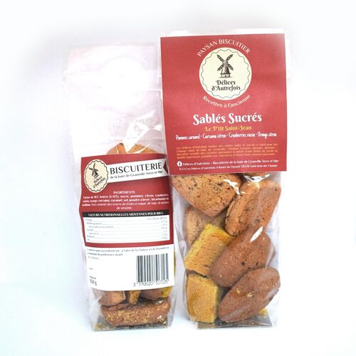 Sablés sucrés assortiments Le P'tit ST Jean-150 g