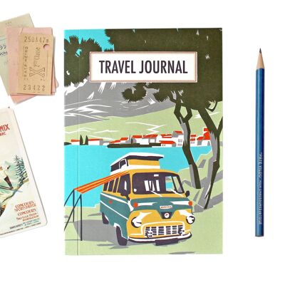 Travel Journal Beach Camper Yellow