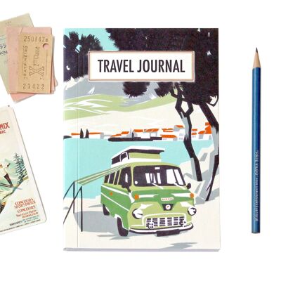 Travel Journal Beach Camper Green