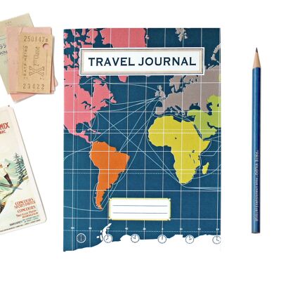 Travel Journal World Map Dark
