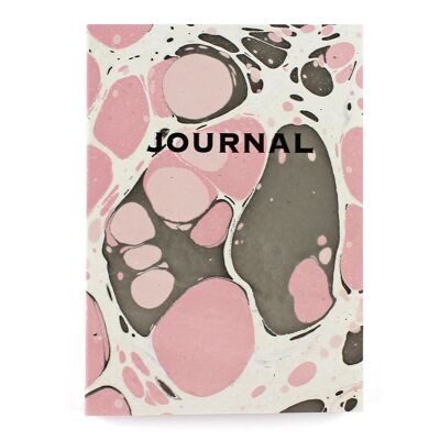 Pink and Brown Marble Journal