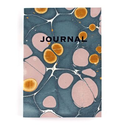 Blue and Pink Marble Journal