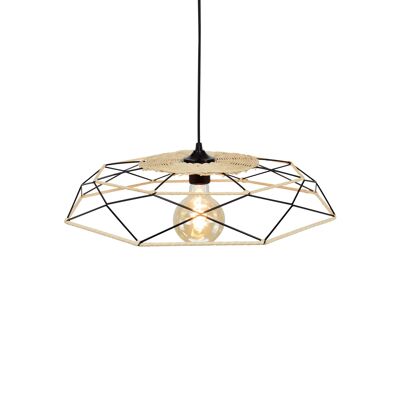 Altine Metal and Rattan Pendant - Small