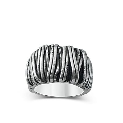 Bague homme Bande corde