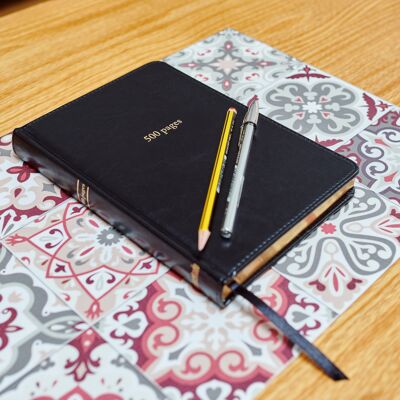 500 page vintage style notebook