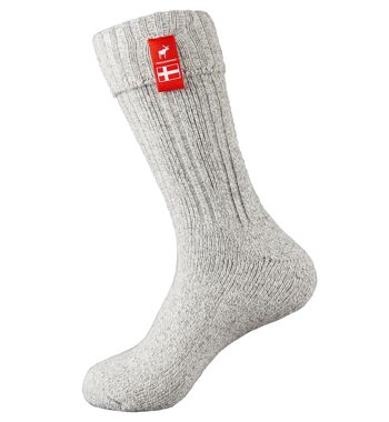 Chaussettes Hygge Danoises - Gris Ciel 2