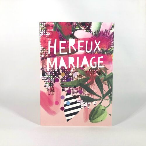 Hereux Mariage Greeting Card