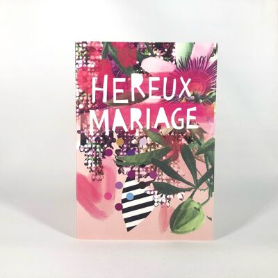 Hereux Mariage Grußkarte