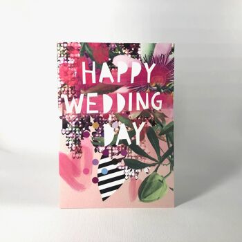 Carte de voeux joyeux jour de mariage 1