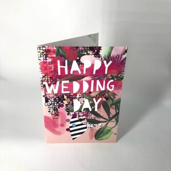 Carte de voeux joyeux jour de mariage 2