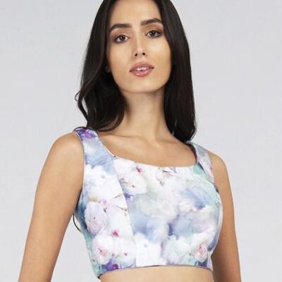 Humming Bird Print Sleeveless Top