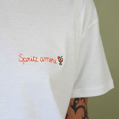 T-shirt ricamata a mano Spritz Amore