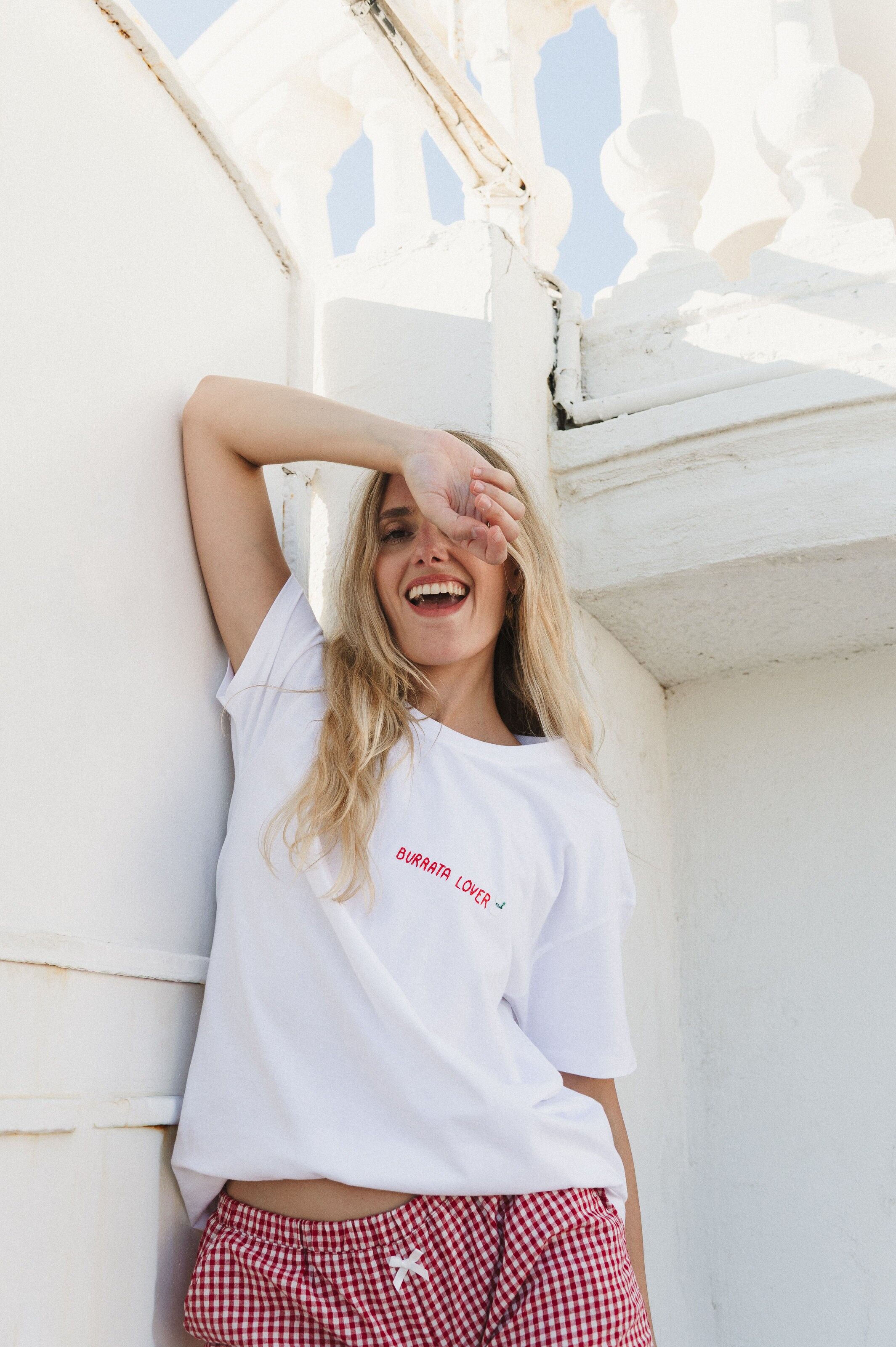 Camiseta bordada Burrata Lover