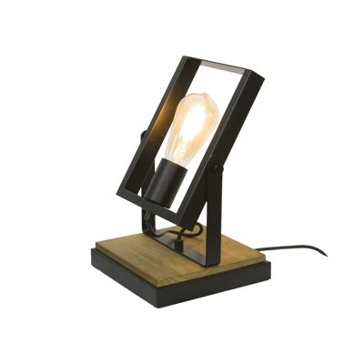 Lampe à poser en bois et métal Nooli