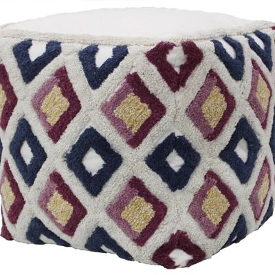 Sitges cotton pouff 45x45cm