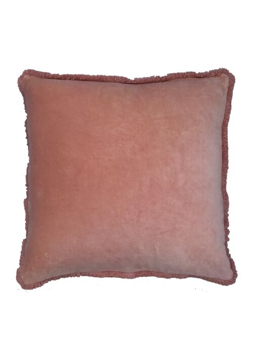 Velvet 45x45cm funda-cushion cover nude