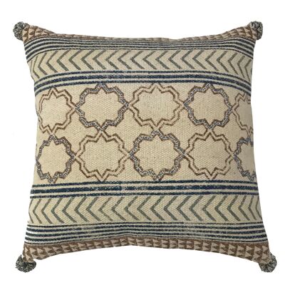 Funda-cushion cover batik 45x45cm beige/brown
