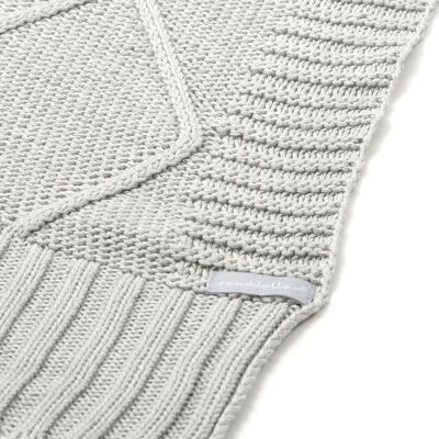 Coperta copriletto in cotone "Rainy Grey"