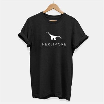 T-shirt végétalien éthique dinosaure herbivore (unisexe) 2