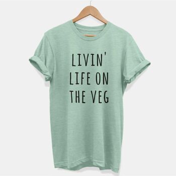 Livin Life On The Veg - T-shirt végétalien unisexe 1