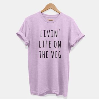 Livin Life On The Veg - T-shirt végétalien unisexe 4