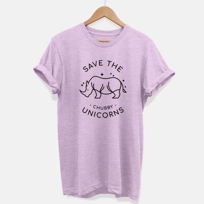Salva gli unicorni paffuti - Maglietta vegana unisex