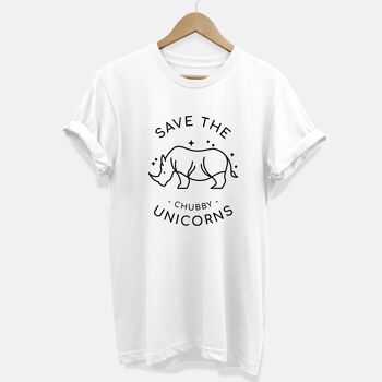 Sauvez les licornes potelées - T-shirt végétalien unisexe 3