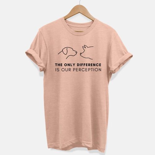 The Only Difference Is Perception - Unisex Fit Vegan T-Shirt