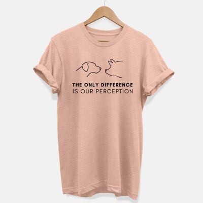 L'unica differenza è la percezione - T-shirt vegana unisex