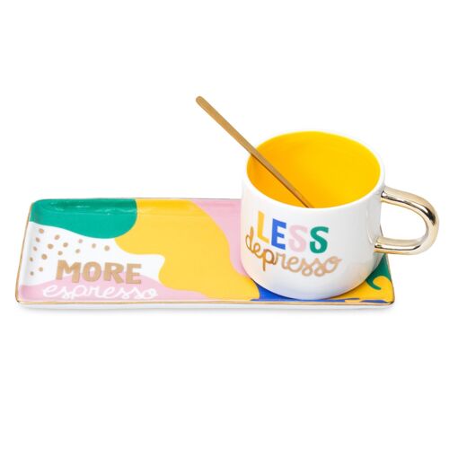 JUEGO DE BANDEJA Y TAZA HF
