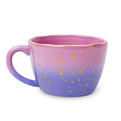 TAZA VIOLETA IRREGOLARE DEGRADADA HF