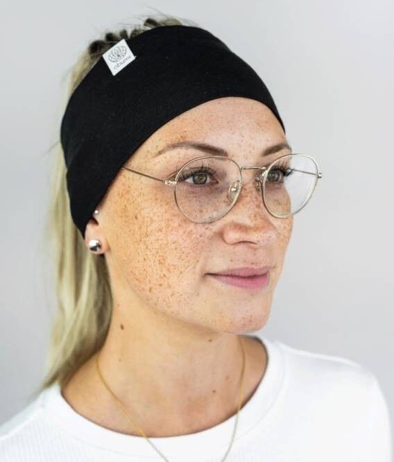 LARGE BANDEAU EN JERSEY BIO NOIR