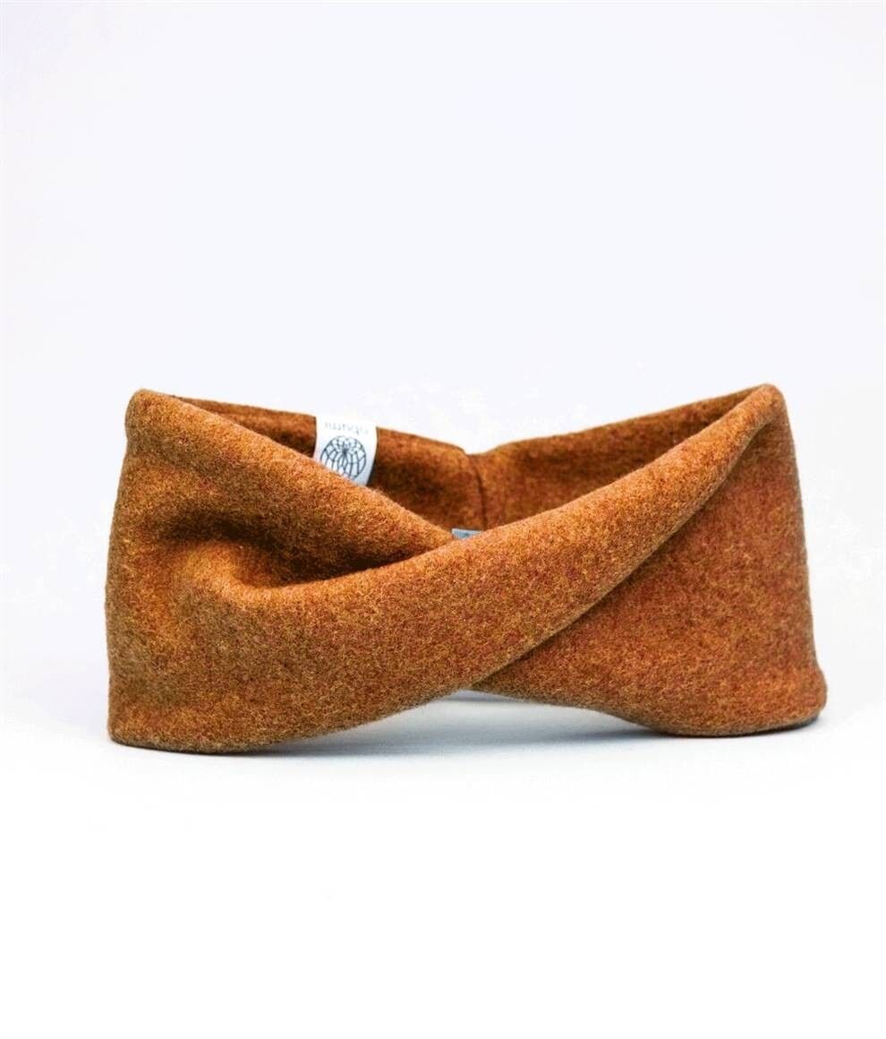 SERRE-TÊTE TWIST EN COTON ROUILLE BIOLOGIQUE