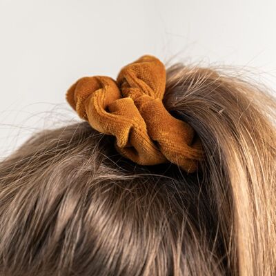 SCRUNCHIE VELVET RUST