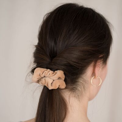 SCRUNCHIE VELVET BEIGE