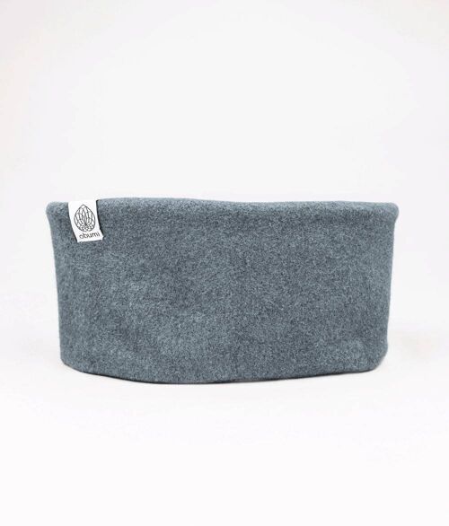 Stirnband classic aus bio baumwolle soft grey