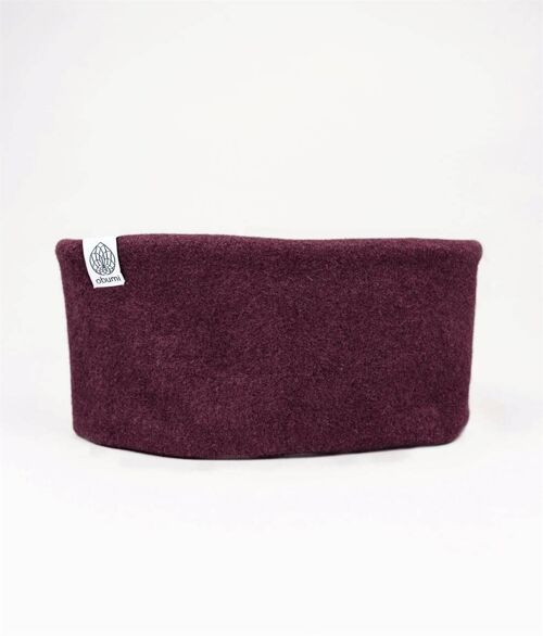 Stirnband classic aus bio baumwolle burgundy