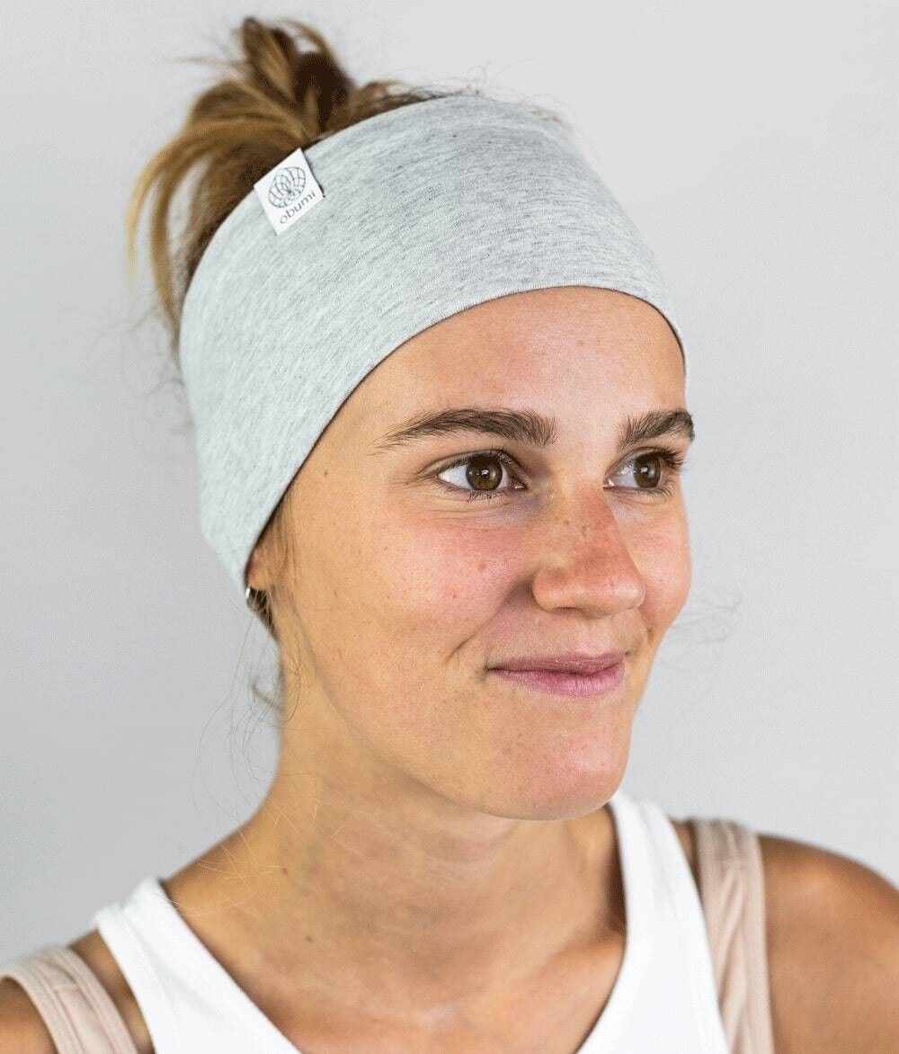 FASCIA AMPIA IN JERSEY ORGANICO GRIGIO CHIARO