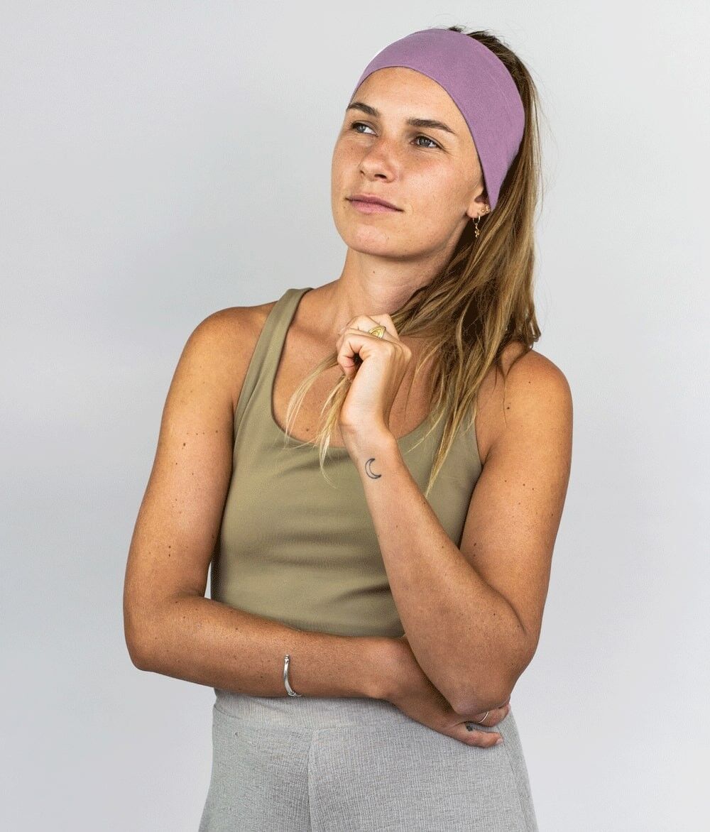 FASCIA LARGA IN JERSEY BIOLOGICO VIOLA