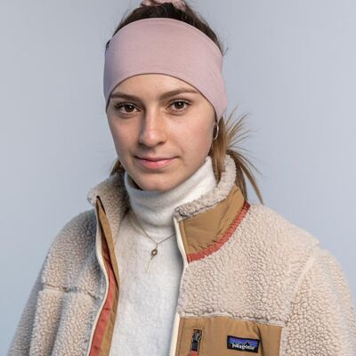 WIDE HEADBAND MADE OF ORGANIC JERSEY WOODROSE